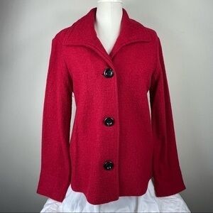 Nipon Boutique Button Up Wool Peacoat